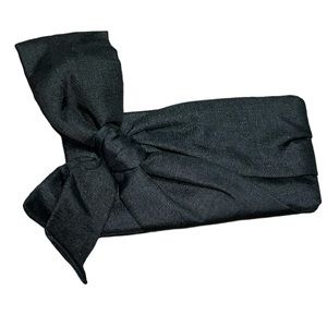 Valentino Garavani Linen Bow Clutch